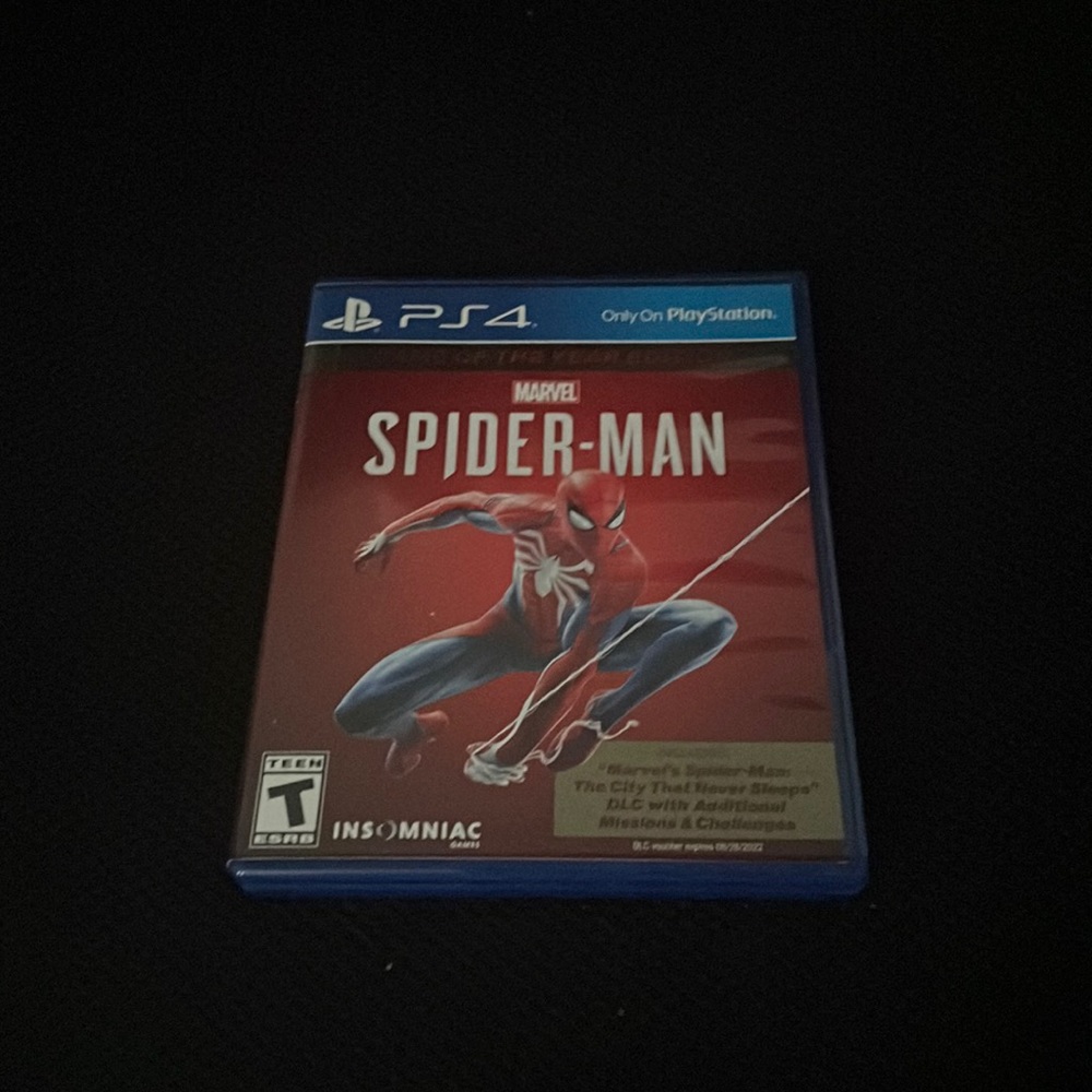 Spider man the game for ps4  is the game of the year….